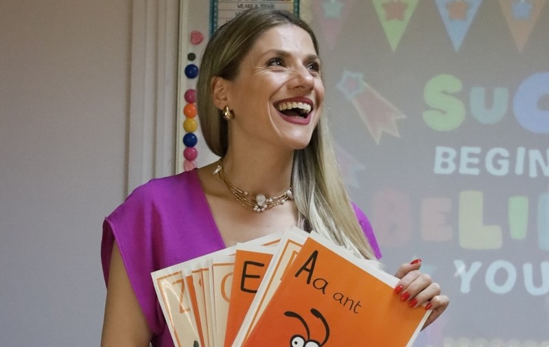Cum a apărut Tily Niculae în prima zi de școală ca profesoară. Cei doi copii îi sunt elevi: „E un nou început pentru noi”