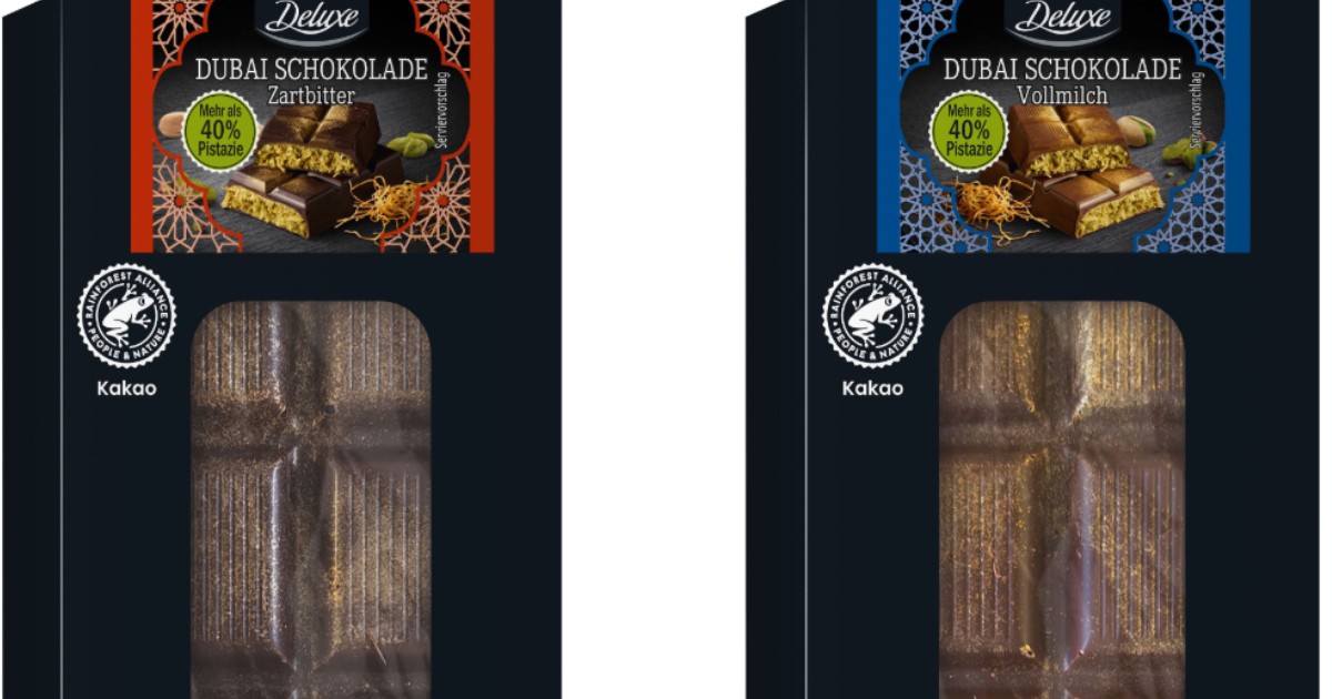 Ciocolată Dubai de la Lidl