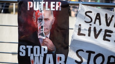 Protest împotriva războiului din Ucraina și invazia Rusiei