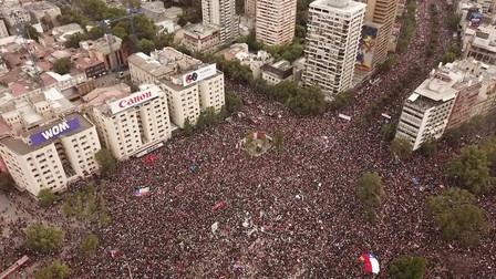 Proteste uriașe la Santiago de Chile: peste un milion de oameni au ieșit în stradă