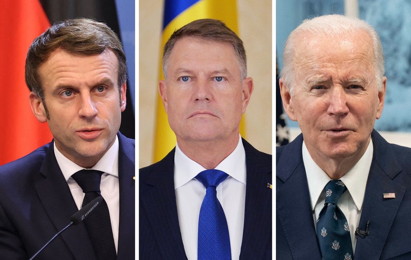 Mesajele lui Iohannis către Macron și Biden după anunțurile privind trimiterea de trupe în România
