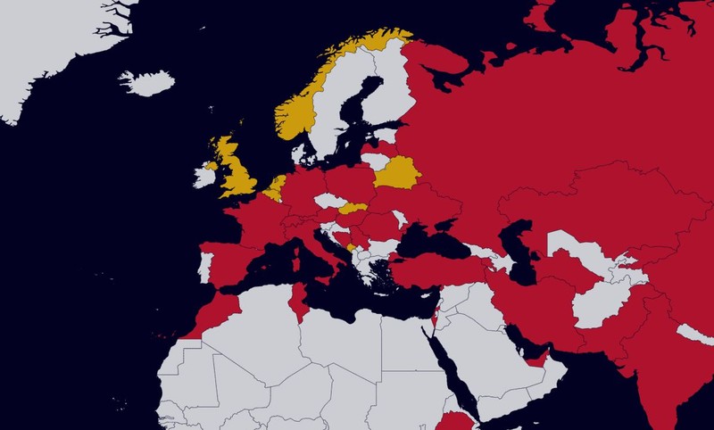 Stadiul restricțiilor impuse în timpul pandemiei Sursa: Pandemic Bigbrother