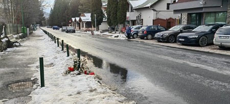 Locul în care Andrei a fost aruncat de mașină. Sursa foto: arhiva foto a familiei Ionescu
