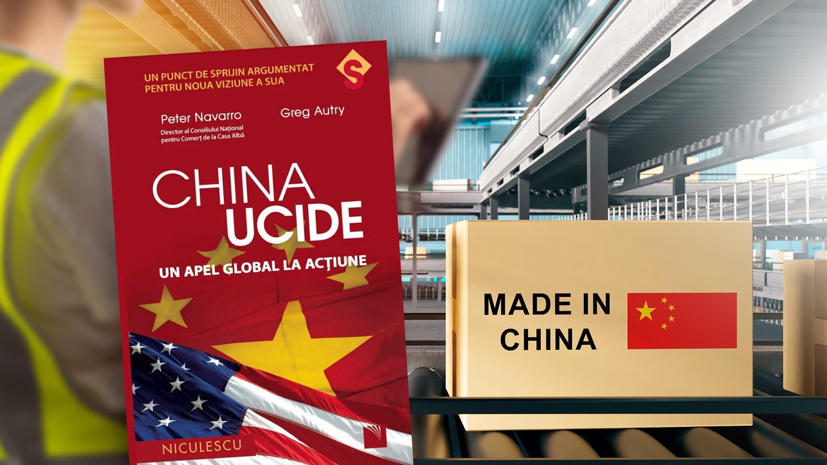 Colaj carte China Ucide, Made in china, shutterstock