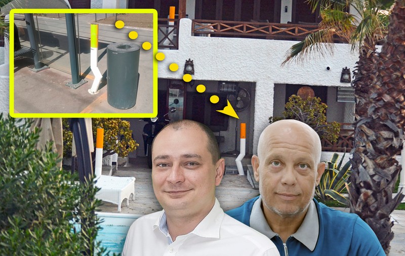 Șefii din Sectorul 4 au pus la vila în construcție de pe insula din Grecia scrumiere în formă de țigaretă din stațiile STB Sector 4!