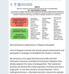 Lista cu canalele de dezinformare pe care o publică SPRAVDI