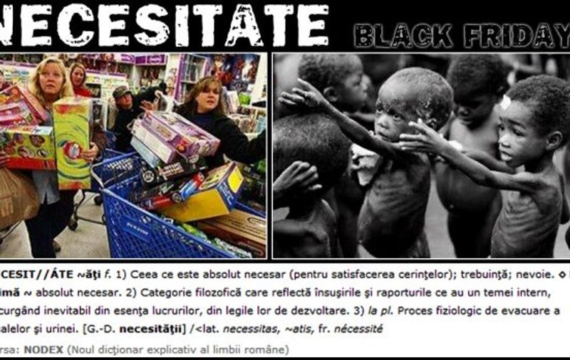 BLACK FRIDAY 2012 - Fotografia care arată cât de NEDREAPTĂ e lumea aceasta