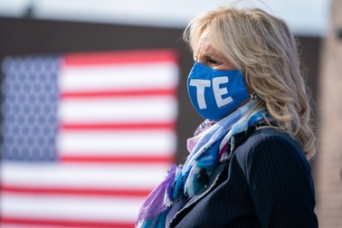 Jill Biden, 20 octombrie 2020, Michigan (foto Profimedia)