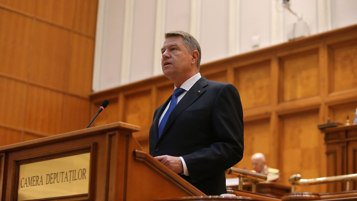 Președintele Klaus Iohannis, la ședința solemnă din Parlament