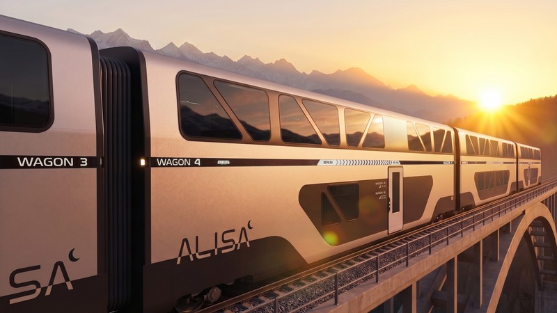 Machetă Tren noapte ALISA. Foto: DLR