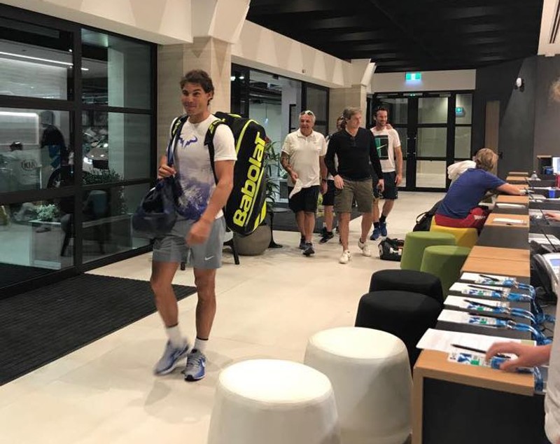 Rafael Nadal a ajuns în Australia, pentru primul turneu de Mare Șlem al anului. Ibericul a efectuat primul antrenament / VIDEO
