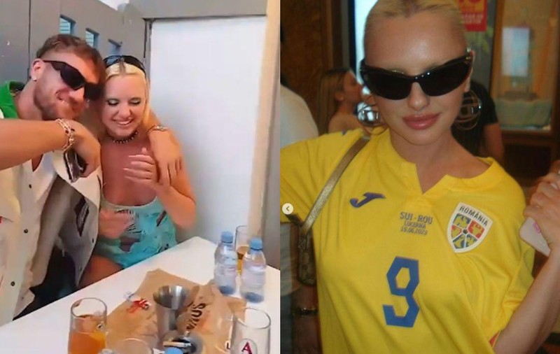 Cum a fost surprinsă Alexandra Stan alături de fotbalistul George Pușcaș în Mykonos. Se zvonește că au o relație