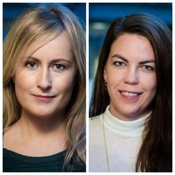 Unnur Anna Valdimarsdóttir și Arna Hauksdóttir. Foto: English.hi.is