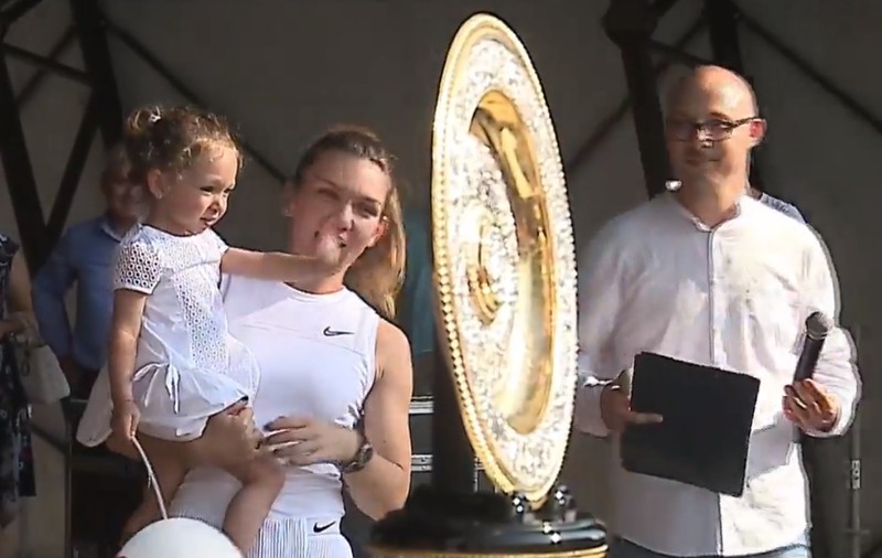 Moment emoționant pe scena din Constanța. Nepoata Simonei Halep i-a transmis sportivei un mesaj superb