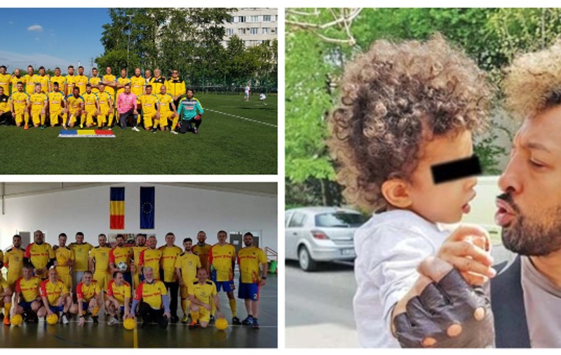 Meci caritabil de fotbal pentru Leon, fiul cântărețului Kamara, între naționala artiștilor și naționala jurnaliștilor