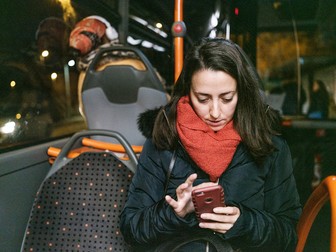 Magda în autobuz. Ianuarie, 2020