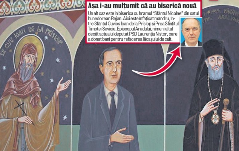 Parlamentarii şi primarii şi-au pus chipurile printre sfinţi!