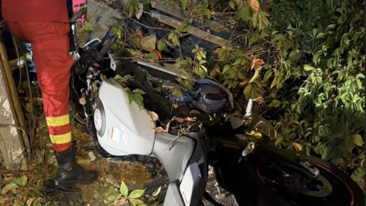 Accident cu motocicleta în București