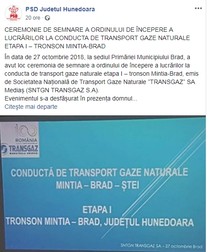 PSD Hunedoara a avut un ultim mesaj despre o conductă. pe șeful partidului l-au ignorat total