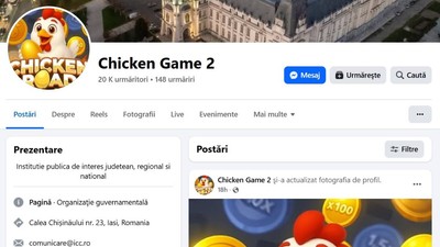 facebook consiliul judetean iasi atac cibernetic chicken game
