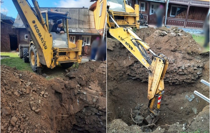 Salvat după o intervenție de 8 ore: tânăr îngropat de un mal de pietre și pământ, la Pojorâta, găsit în viață