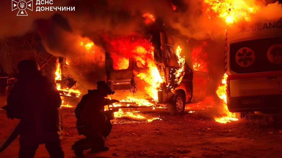 Ambulanțe și facilități medicale atacate de ruși în Kramatorsk Sursa foto: Profimedia