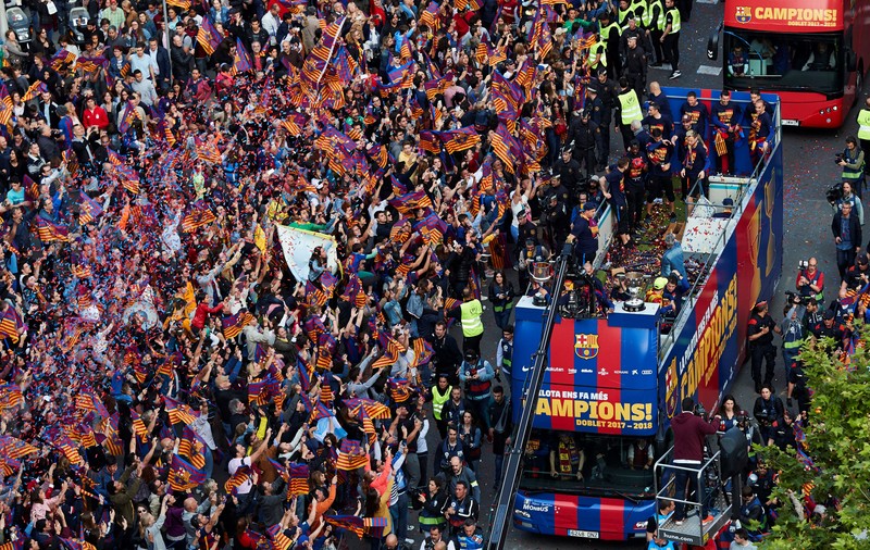 Barcelona este noua campioană a Spaniei. Catalanii au declanşat fiesta / GALERIE FOTO&VIDEO