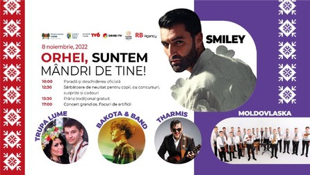 Afișul promovat de Primăria Orhei