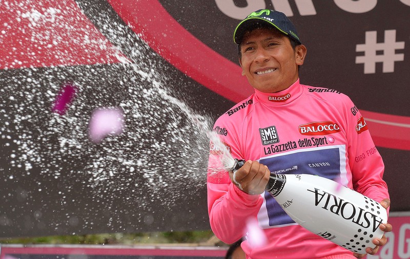 Quintana s-a îmbrăcat în tricoul roz, după recitalul de pe Stelvio și Val Martello
