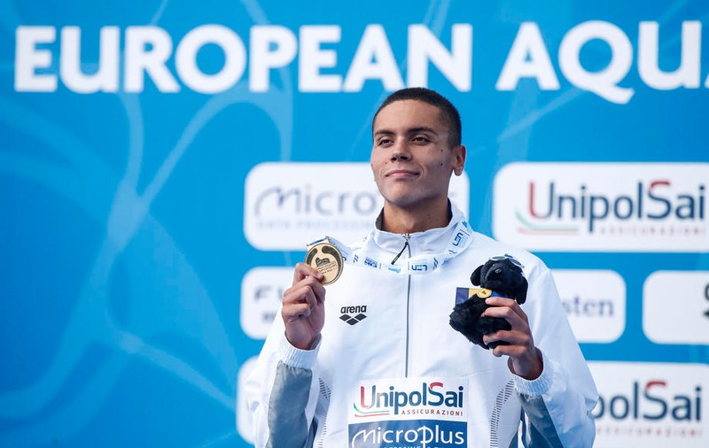 David Popovici a fost desemnat cel mai bun sportiv în probele masculine de la Campionatele Europene de natație de la Roma