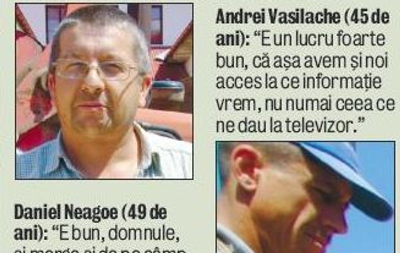 Ţăranii stau pe «mess» în tractor