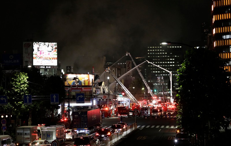 Incendiu puternic în Tokyo, lângă cea mai mare piață de pește din lume | FOTO