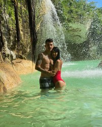 Sergiu Hanca și iubita lui, în Dominicană