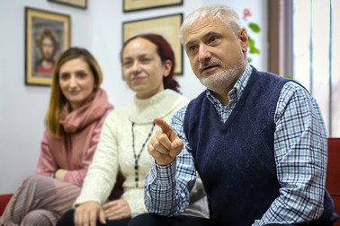 Adrian Majuru este directorul Muzeului Municipiului București din 2014. În dreapta lui Angelica Iacob, șef Secție Artă MMB FOTO: Eli Driu