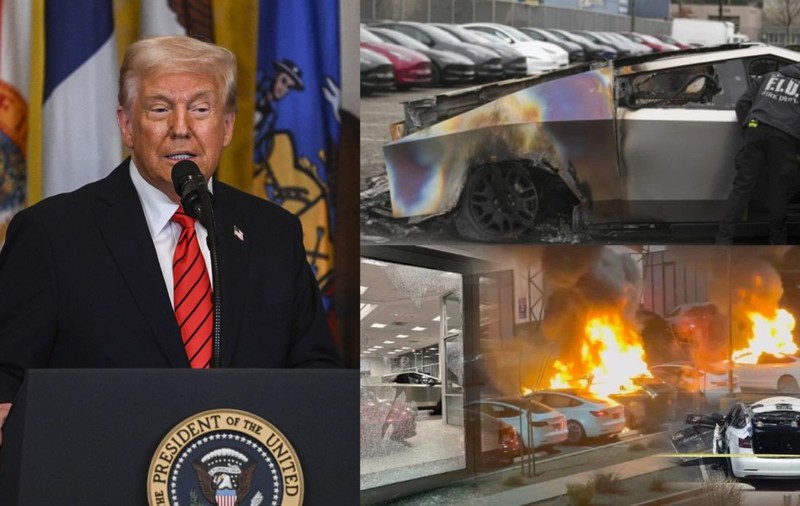 Donald Trump, amenințare fără precedent pentru cei care vandalizează mașini Tesla: „Vă căutăm!”