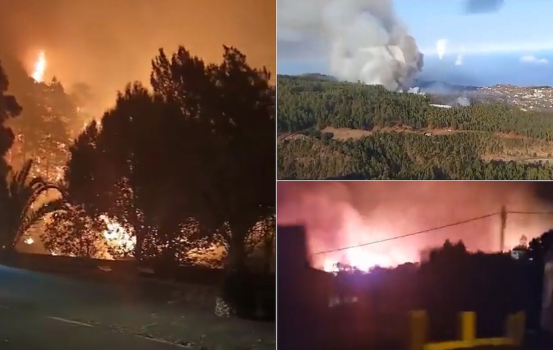 Incendiu uriaș de vegetație pe insula spaniolă La Palma. Mii de oameni au fost evacuați