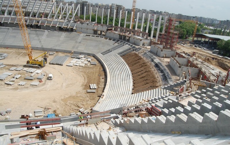 Construirea a 1.300 de locuri de parcare lângă noul Stadion Naţional va costa 8,7 milioane de euro