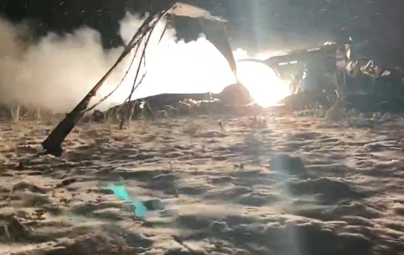 VIDEO | Primele imagini cu elicopterul prăbușit în care au murit 7 militari, în Constanța