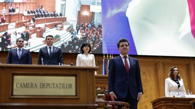 Nicușor Dan la depunerea jurământului FOTO Vlad Chirea