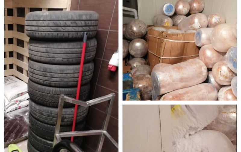 Ce au găsit inspectorii ANPC într-un restaurant fast-food din Ploiești: anvelope auto, un tomberon de gunoi și paleți de lemn