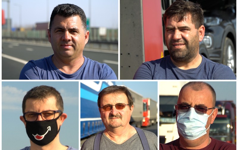 Șoferii de TIR care străbat Europa, prin mijlocul pandemiei, cu orice risc. „Dacă ne oprim și noi, atunci chiar că se oprește lumea!”