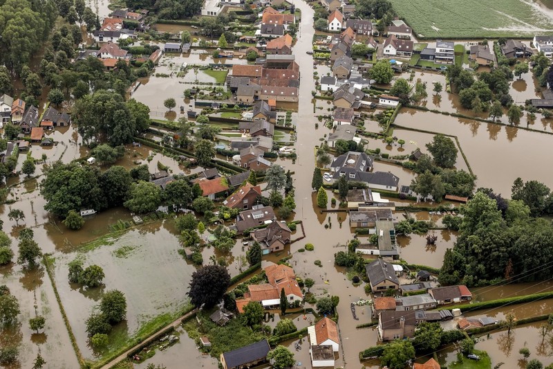 Imagini din elicoter cu daunele cu inundații din Germania, 16 iulie| Foto: Profimedia