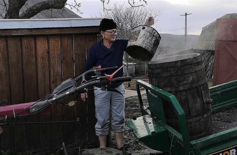 O localnică din satul Valea Hogei, din comuna Lipova
