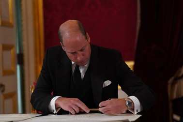 Prințul William a semnat Proclamația, în calitate de membru al Consiliului Privat | Foto: Profimedia
