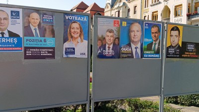 Timisoara,,Romania,October,27th,,2024:,Official,Campaign,Posters,For,The