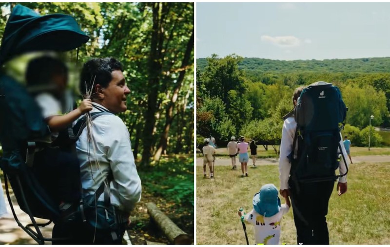 Președintele Nicușor Dan, relaxare în natură alături de familie. Fiul său a fost sufletul drumeției I VIDEO  