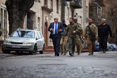 Boris Johnson și Volodimir Zelenski / FOTO: Volodimir Zelenski - Facebook