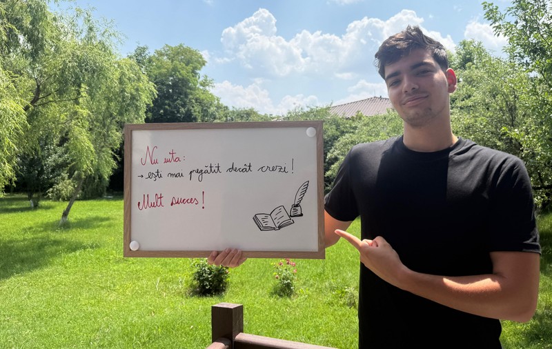 Mesajul unui elev de 10 la Bac pentru cei dintr-a opta care dau Evaluarea Națională: „Nu uitați asta și va fi bine!”