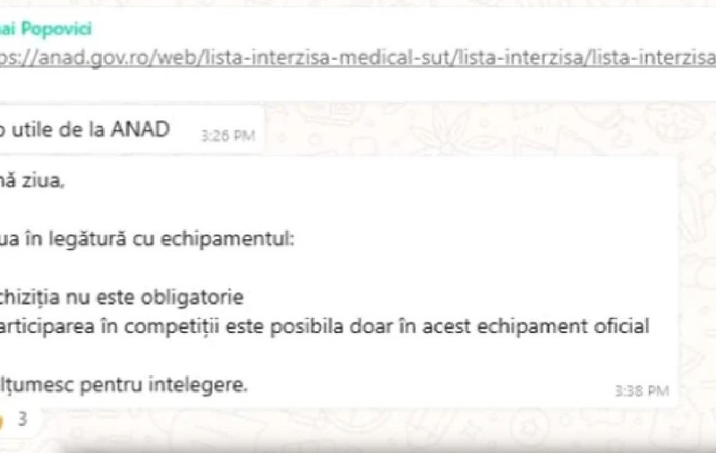 Tatăl lui David Popovici, poreclit „Vișinescu de la CS Dinamo”. Managerul Academiei de Înot este acuzat că pune părinții să cumpere echipament de la o anumită firmă și nu dă chitanță