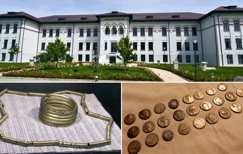 Tezaur de 500 de monede din aur și argint şi o brățară dacică furate de la muzeul din Drobeta-Turnu Severin. Dosar cu „autor necunoscut” 